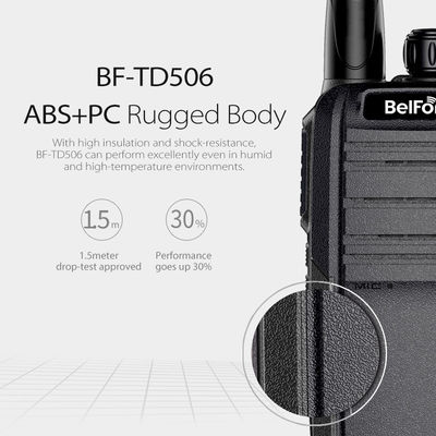 Belfone DMO Pseudo Trunk VHF/UHF Walkie Talkie BF-TD506 128 Storage Channel en Dual Modes