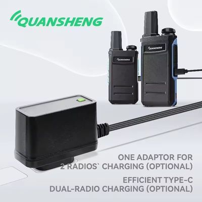 1-3km Talk Range QuanSheng TG-A1 Draadloze langeafstandszender professionele zwarte handheld walkie-talkie