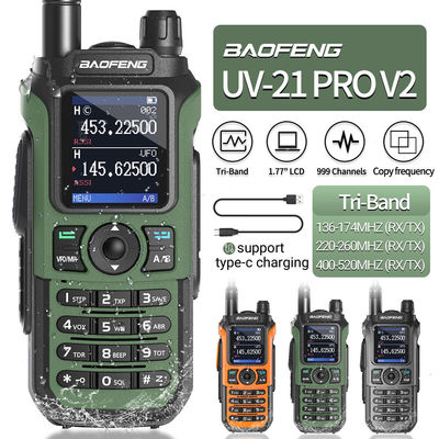 Long Range Baofeng UV-21 Pro Walkie Talkie met 999 CHS Intercom en Dual Band Frequency
