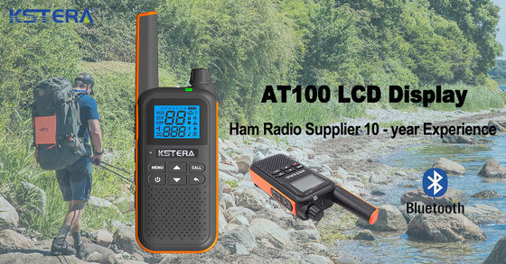 CE goedgekeurde KST AT100 waterdichte walkie-talkie met blauwe tand oortelefoon voor T82 T80 T62