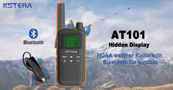 CE goedgekeurde KST AT100 waterdichte walkie-talkie met blauwe tand oortelefoon voor T82 T80 T62