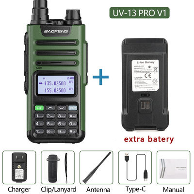 UV13 Pro Two Way Radio GMRS 136-174/400-520MHz Walkie Talkie met Type-C oplader