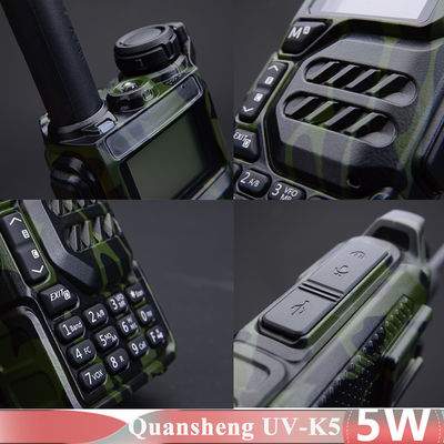 5W Quansheng UV-K5 Walkie Talkie Two Way Radio met USB-C Charger VHF UHF Frequentietype