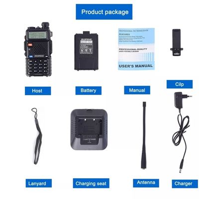 136-174MHz 400-470MHz Baofeng UV5R 8w Dual Band Walkie Talkie voor Outdoor Adventures
