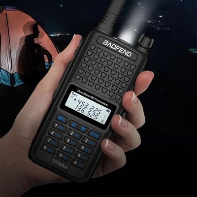 130 x 58 x 35 mm Zwart Baofeng Bf-UV2plus IP68 LED zaklamp UV Dual Band Walkie Talkie