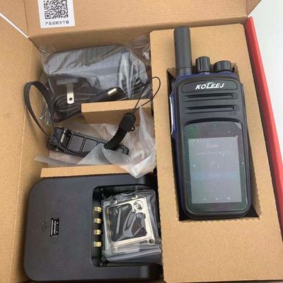 1800 mAh Batterijcapaciteit Walkie Talkie Android 9.0 N58 met Long Range 4G en GPS