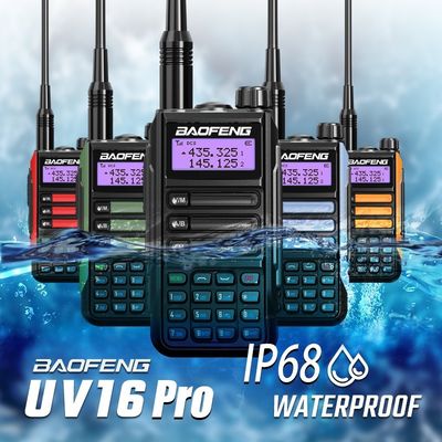 2024 BaoFeng UV-16 PRO High Power TYPE-C Walkie Talkie met zwarte kleur en 5W uitgang