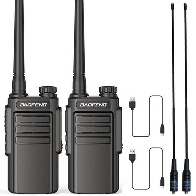 UHF 400-470MHz Handheld Walkie Talkie Type-C Charge Upgrade BF-888S Radio voor buiten