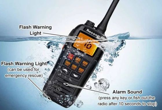 Recente RS-37m IP67 waterdicht 5W VHF 2 Way Long Range Walkie Talkie Marine Radio