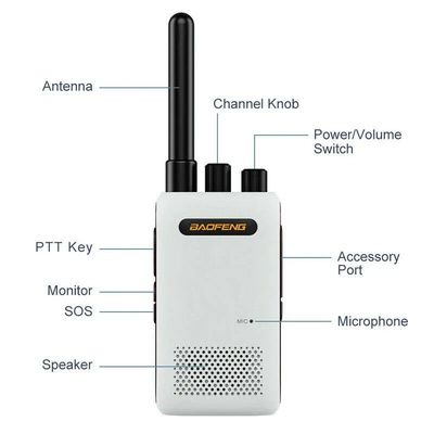 Ham walkie talkie Baofeng Bf-358 Mini Dual Band Mobiele Handheld UHF Oplaadbare Walkie Talkies voor kinderen in 2024