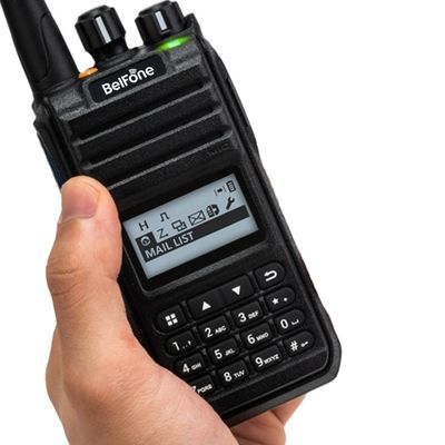 Zwarte Belfoon Bf-Td515 VHF UHF Radio Lang bereik 5W Draagbare draadloze 2 Way Commerciële