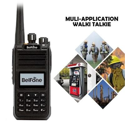Zwarte Belfoon Bf-Td515 VHF UHF Radio Lang bereik 5W Draagbare draadloze 2 Way Commerciële