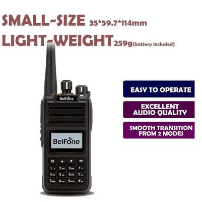 Zwarte Belfoon Bf-Td515 VHF UHF Radio Lang bereik 5W Draagbare draadloze 2 Way Commerciële