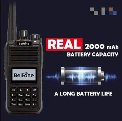 Zwarte Belfoon Bf-Td515 VHF UHF Radio Lang bereik 5W Draagbare draadloze 2 Way Commerciële