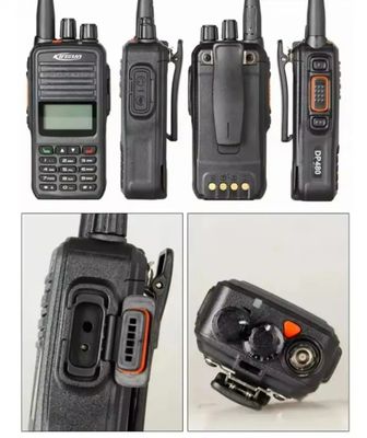 136-174MHz/400-470MHz Frequentiebereik Rechte DMR Draagbare Radio voor Bedrijfsbehoeften