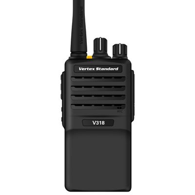 Blijf verbonden tijdens uw avonturen in de buitenlucht met de draagbare zwarte walkie-talkie V318
