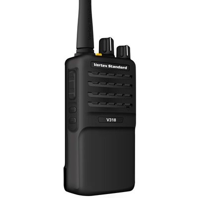 Blijf verbonden tijdens uw avonturen in de buitenlucht met de draagbare zwarte walkie-talkie V318