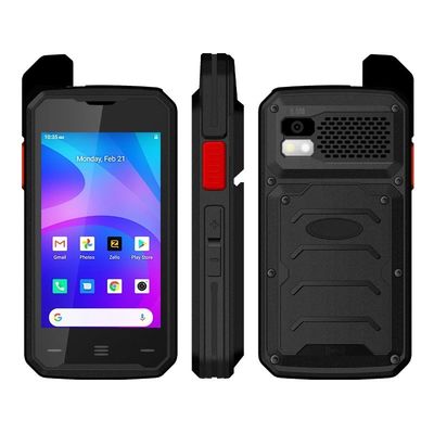 Zwart Uniwa F101 4 inch Touch Screen Zello IP65 Waterdicht Poc Radio 4G Android Walkie Talkie met NFC en Sos Button In 2024