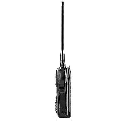 Zwarte walkie-talkie met 4000mAh batterijcapaciteit en meerdere frequenties scannen