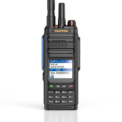 Openbaar netwerk Walkie Talkie Yanton T-X780 Dual Mode met alarmfunctie 194g Zwart