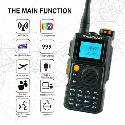 Baofeng UV-K6 Handheld Two Way Radio met 999 kanalen en Full Band Frequency Range