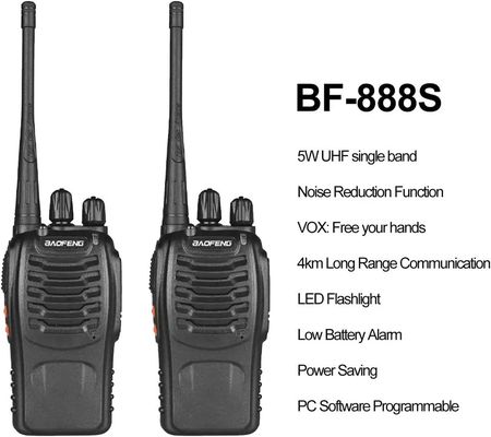400-470MHz Batterijcapaciteit 1500mAh BAOFENG BF-888S Single Band Handheld Walkie Talkie