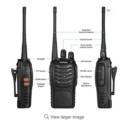 400-470MHz Batterijcapaciteit 1500mAh BAOFENG BF-888S Single Band Handheld Walkie Talkie