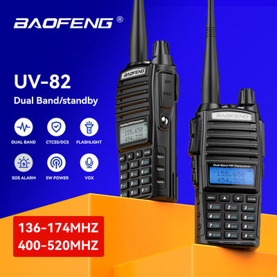 Baofeng UV82 VHF UHF draagbare radio voor Pakistan PTT 5 km langeafstandscommunicatie