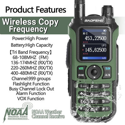 Long Range UV-21 Pro V2 Dual Band Walkie Talkie met een hoge capaciteit 2600MAH batterij
