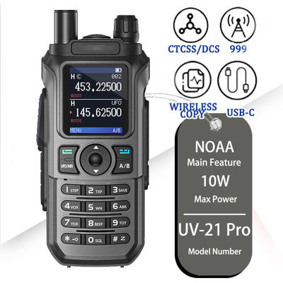 Long Range UV-21 Pro V2 Dual Band Walkie Talkie met een hoge capaciteit 2600MAH batterij