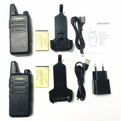 3W WLN KDC1 UHF400-470MHz KD-C1 Mini Walkie Talkie Radio met een batterijcapaciteit van 1500mAh