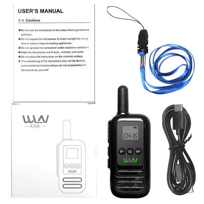 Zwarte WLN KD-C90 Mini Handheld DMR Walkie Talkie Communicatie op lange afstand gemakkelijker gemaakt