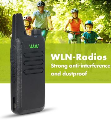 WLN KD-C1 2W/0.5W UHF Mini Walkie Talkie Handheld Transceiver 400-480MHZ Wit in Need