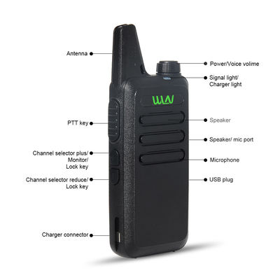 WLN KD-C1 2W/0.5W UHF Mini Walkie Talkie Handheld Transceiver 400-480MHZ Wit in Need