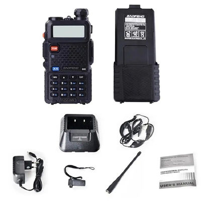 5-10km Talk Range Emergency Alert Dual Band GMRS Walkie Talkie Tweewegradio voor buiten