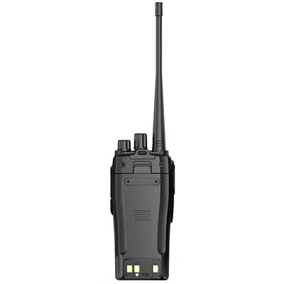 Zwarte draagbare draadloze walkie-talkie met een stabiel signaal en een valbestendige vormgeving