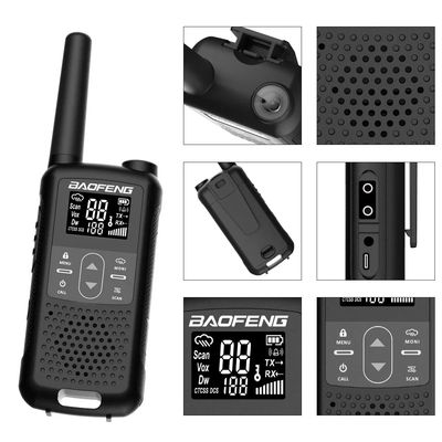 XIR P3688 DP1400 CP200D DEP450 Digitale tweeweg radio walkie-talkie 103mm*55mm*31mm Zwart