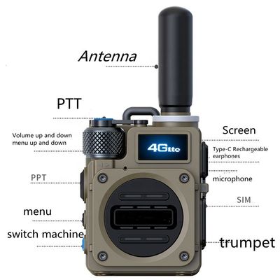 400-470 Frequency Range Sim Card Walkie-Talkies voor lange afstand Global GSM Handy Talky