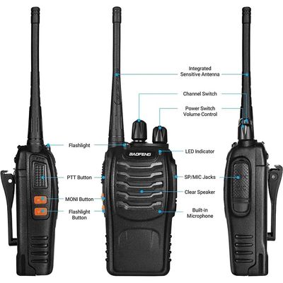 BF Baofeng 888 Lithiumbatterij Tweerichtings Walkie-Talkie voor Kinderen Bluetooth Walkie-Talkie