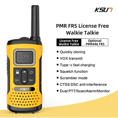Handheld UHF KSUN GZ32 PMR FRS Licentie Gratis tweerichtingsradio met decodering van klonen