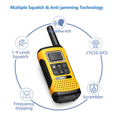 Handheld UHF KSUN GZ32 PMR FRS Licentie Gratis tweerichtingsradio met decodering van klonen