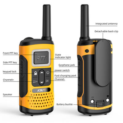 Handheld UHF KSUN GZ32 PMR FRS Licentie Gratis tweerichtingsradio met decodering van klonen