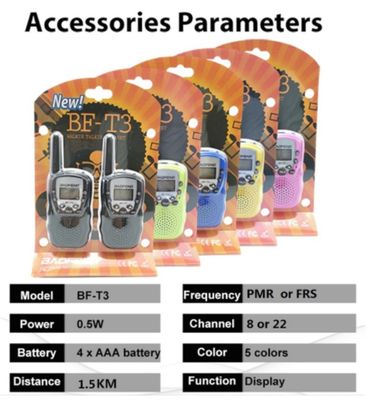 Pocket Radio Toy voor kinderen Lang bereik Transceiver Oplaadbaar 22 kanalen Cartoon Design