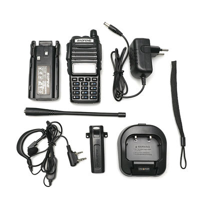 220g Zwart UV82 8W BAOFENG Dual Band 2 Way Walkie Talkie UV-82 en Top Verkopende Radio