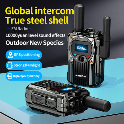 4G POC Zinc Alloy Walkie Talkie met FM Radio Functie en exclusieve PTT-ondersteuning