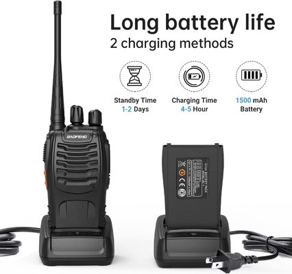 BF-888S Baofeng 5W Walkie Talkie met 1500mAh batterijcapaciteit en UHF-frequentietype
