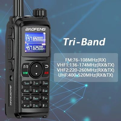 1-10KM Talk Range Baofeng UV-28L 10W Tri-Band Intercom USB-C opladen Draagbare CB Radio