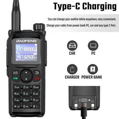 1-10KM Talk Range Baofeng UV-28L 10W Tri-Band Intercom USB-C opladen Draagbare CB Radio