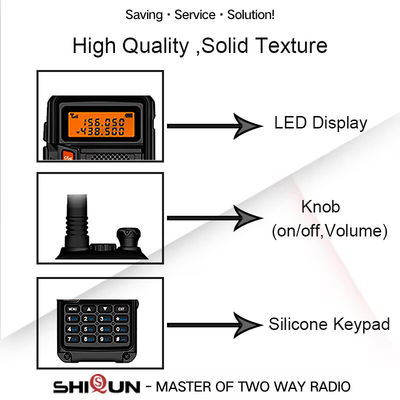 8W uitgangsvermogen Baofeng UV-5R Plus Tri-Power Ham Radio Transceiver met USB-C opladen