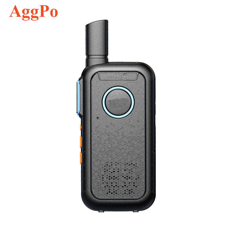 Commerciële zwarte Mini Thin Outdoor Walkie Talkie Draagbare lichtgewicht 1,7*13,5*5,4cm